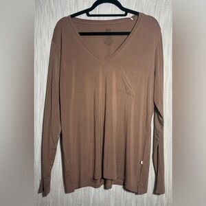Bamboo V-Neck Long Sleeve Shirt